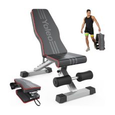 Yoleo Adjustable Weight Bench for Full Body Workout; Foldable Bench Press Bench of Home Gym Strength Training