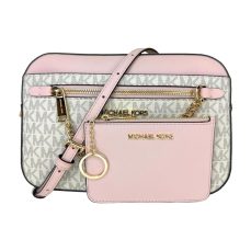 Michael Kors Jet Set Large Logo Crossbody Bag With Matching Logo Coin Pouch - Stylish and Functional Designer Bag