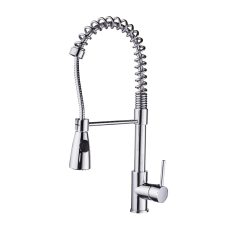 Blanc Chrome Pull Down Kitchen Faucet – Single Lever Control, Brass Body, Sedal Ceramic Disc Cartridge, Deck Mounted, 550mm Height, 5-Year Warranty